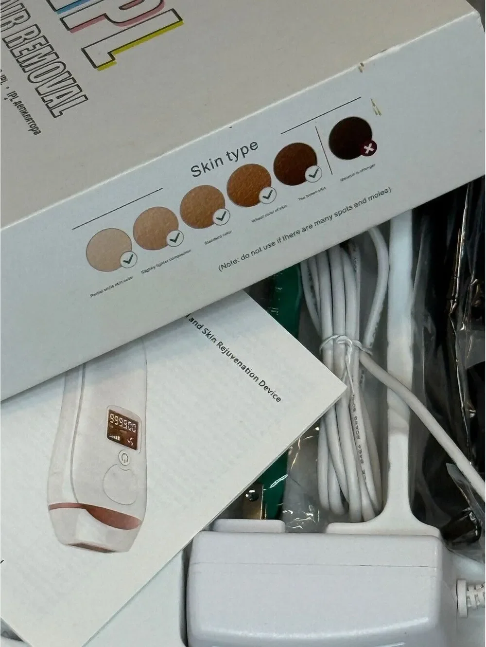 IPL Hair Removal Device Model 990 Whole Body At-Home Hair Remover Kit